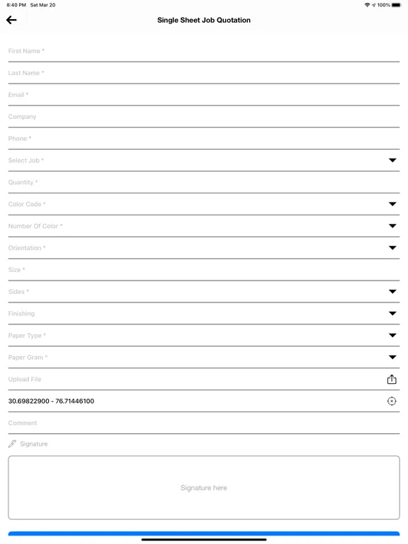 Fast Print | المطبعة السريعة iPad  Screenshots