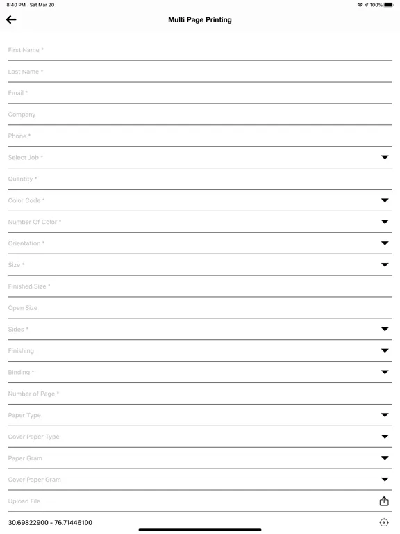 Fast Print | المطبعة السريعة iPad  Screenshots