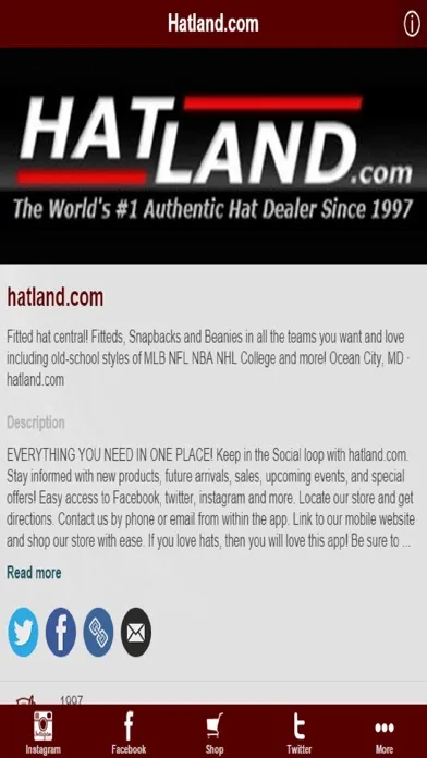 Capturas de pantalla de Hatland.com