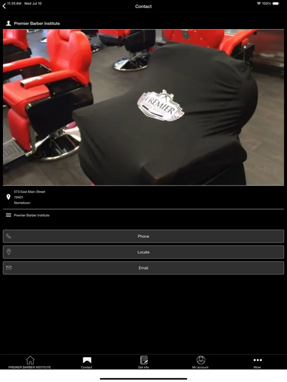 Premier Barber Institute iPad  Screenshots