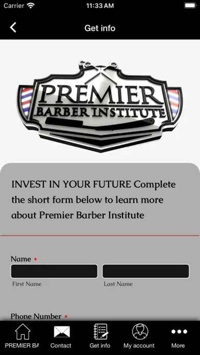 Premier Barber Institute Screenshots