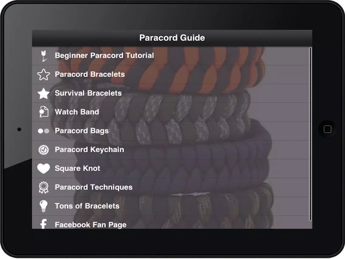 Capturas de pantalla de Paracord Styling: Survival Bracelets & Watch Band iPad 