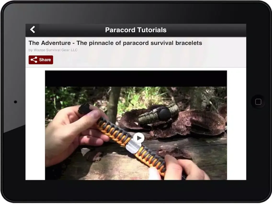 Capturas de pantalla de Paracord Styling: Survival Bracelets & Watch Band iPad 