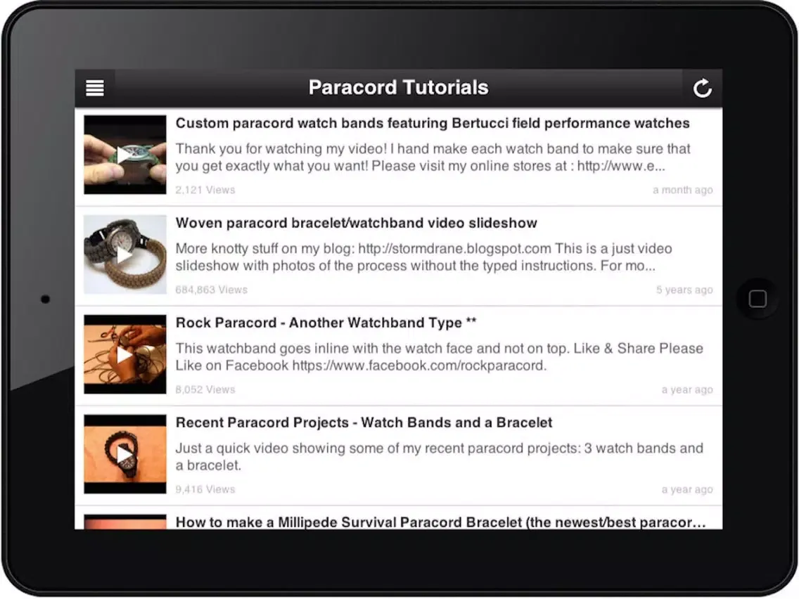 Capturas de pantalla de Paracord Styling: Survival Bracelets & Watch Band iPad 