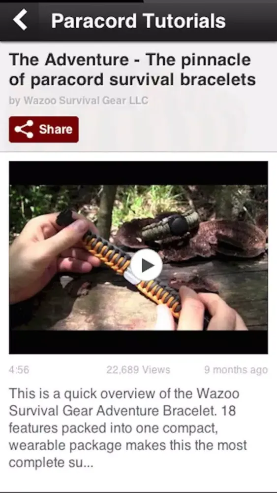 Capturas de pantalla de Paracord Styling: Survival Bracelets & Watch Band