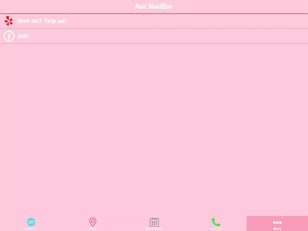 Aer Nailbar iPad  Screenshots