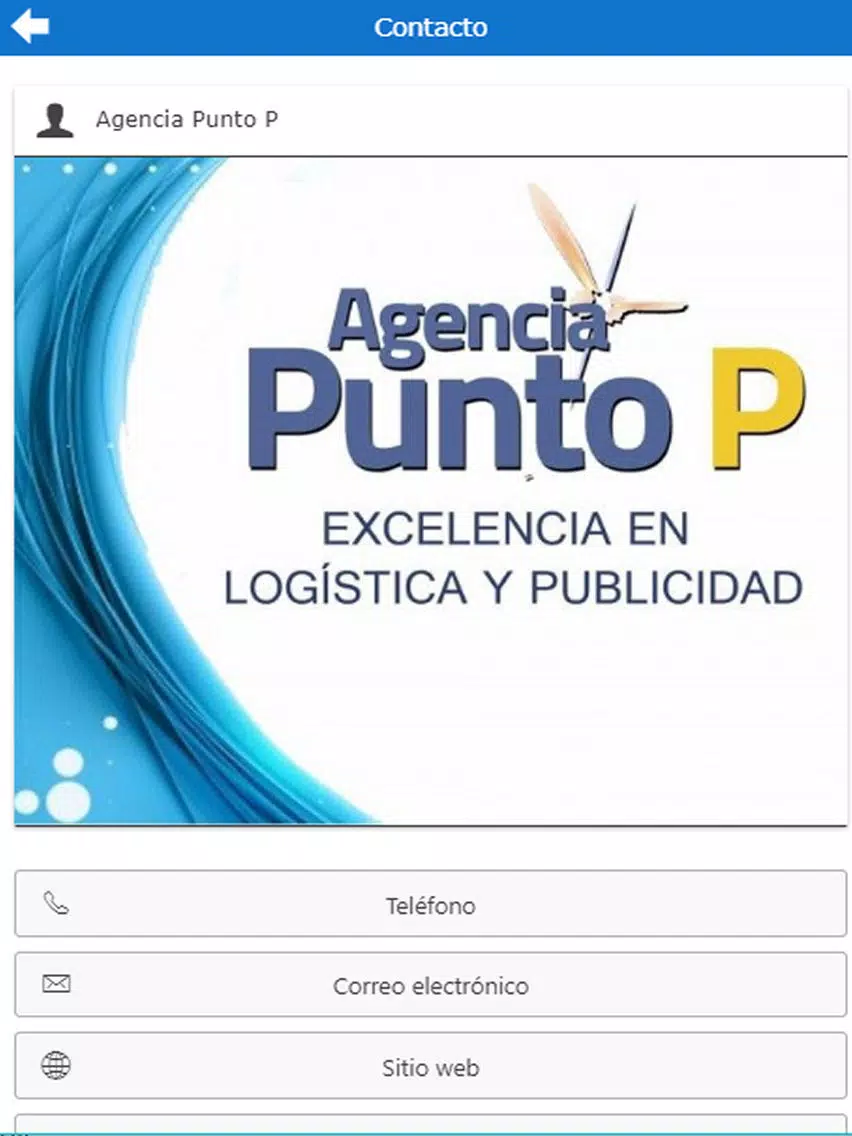 Tangkapan layar Agencia Punto P iPad 