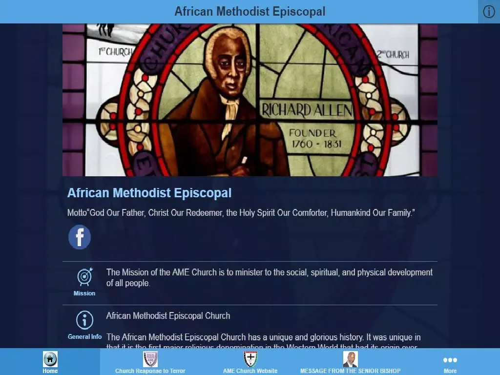 Скриншоты AME Church iPad 