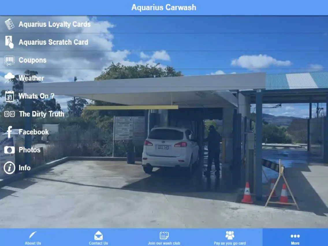 Capturas de tela do Aquarius Carwash iPad 