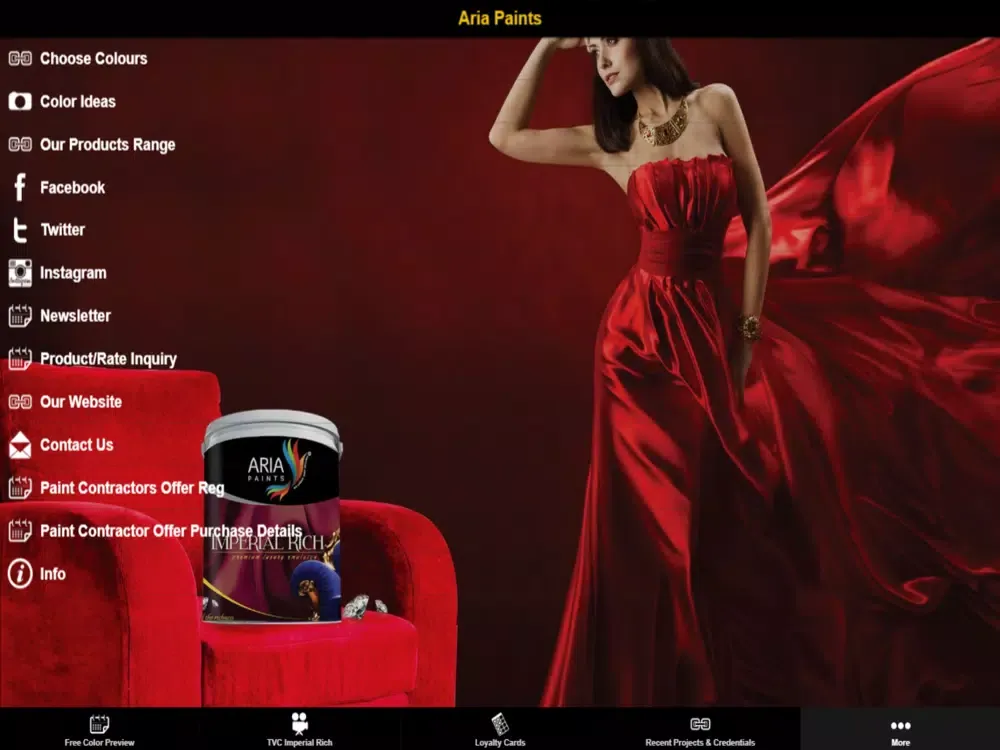 Ảnh chụp màn hình của Aria Paints iPad 