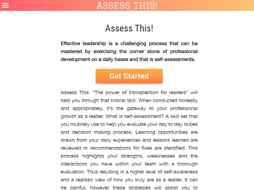 Скриншоты ASSESS THIS! iPad 