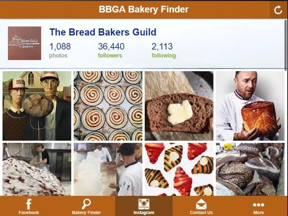 Ảnh chụp màn hình của BBGA Bakery Finder iPad 