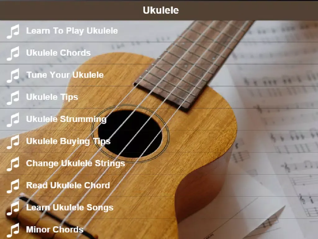 How To Play Ukulele - Learn To Play Ukulele Songs, Chords, Tuning Information and Other Ukulele Tips iPad Screenshots