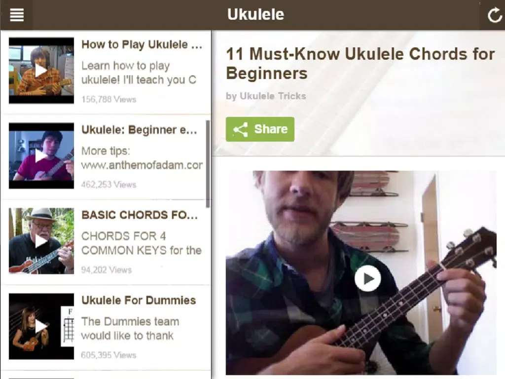 How To Play Ukulele - Learn To Play Ukulele Songs, Chords, Tuning Information and Other Ukulele Tips iPad Screenshots