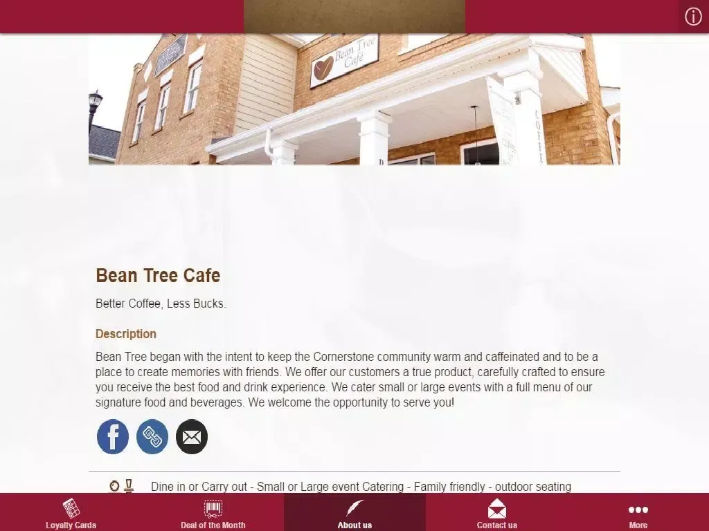 Bean Tree Cafe iPad 应用截图