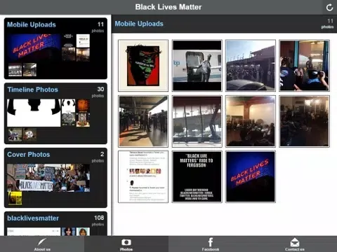 Captures d'écran de Black Lives Matter iPad 