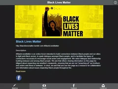 Captures d'écran de Black Lives Matter iPad 