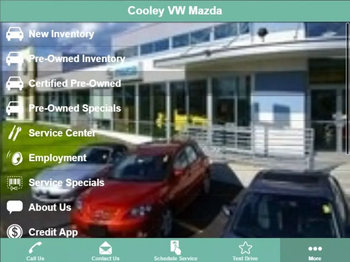 Cooley VW Mazda iPad  स्क्रीनशॉट