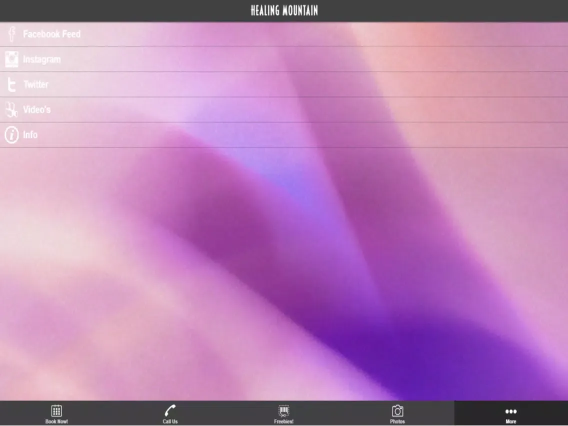 Healing Mountain Massage iPad  스크린샷