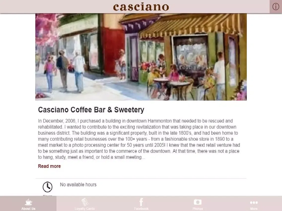 Ảnh chụp màn hình của Casciano iPad 