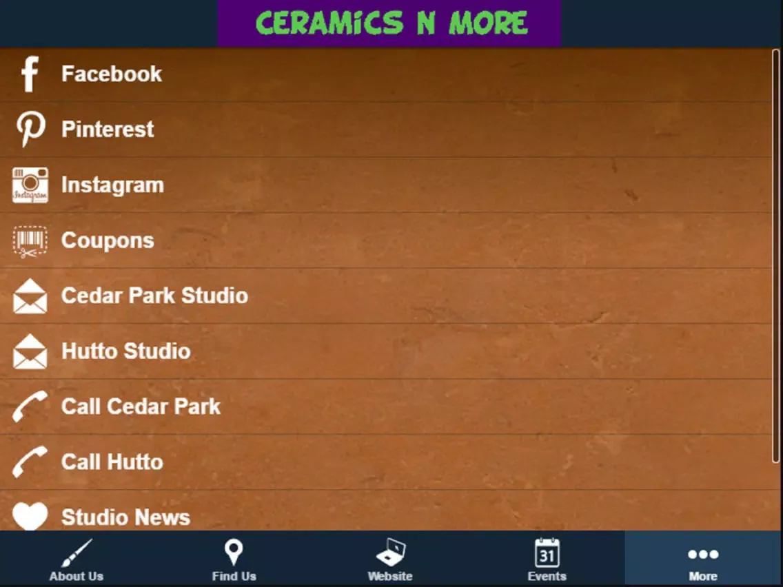 Ceramics-N-More iPad  Screenshots