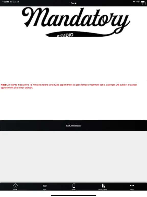 Ảnh chụp màn hình của Clean Is Mandatory Studio iPad 