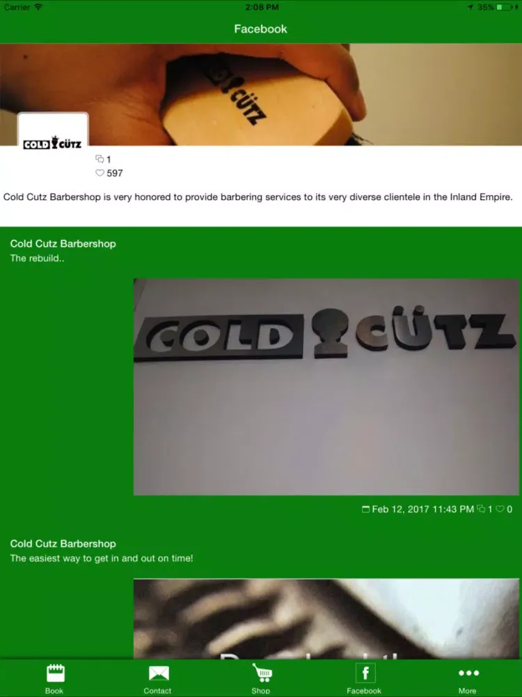صور Cold Cutz Barbershop iPad 