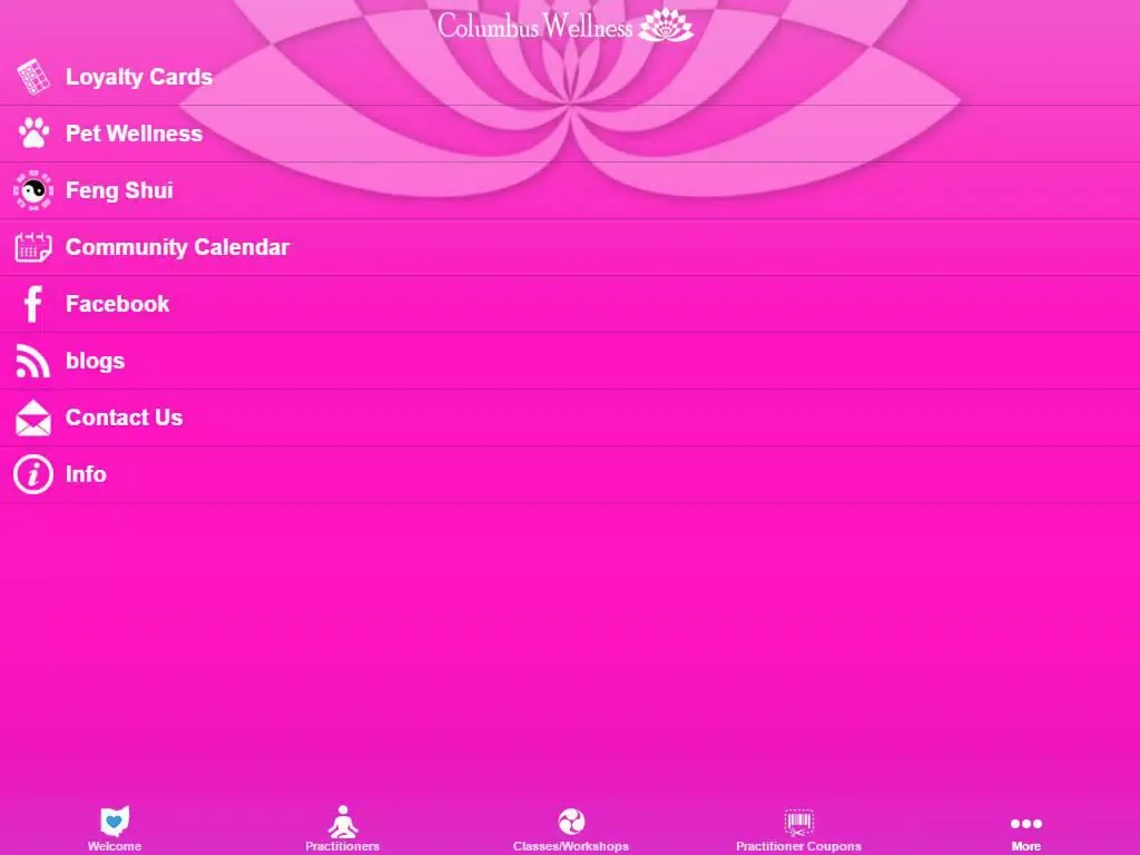 Captures d'écran de Columbus Wellness iPad 