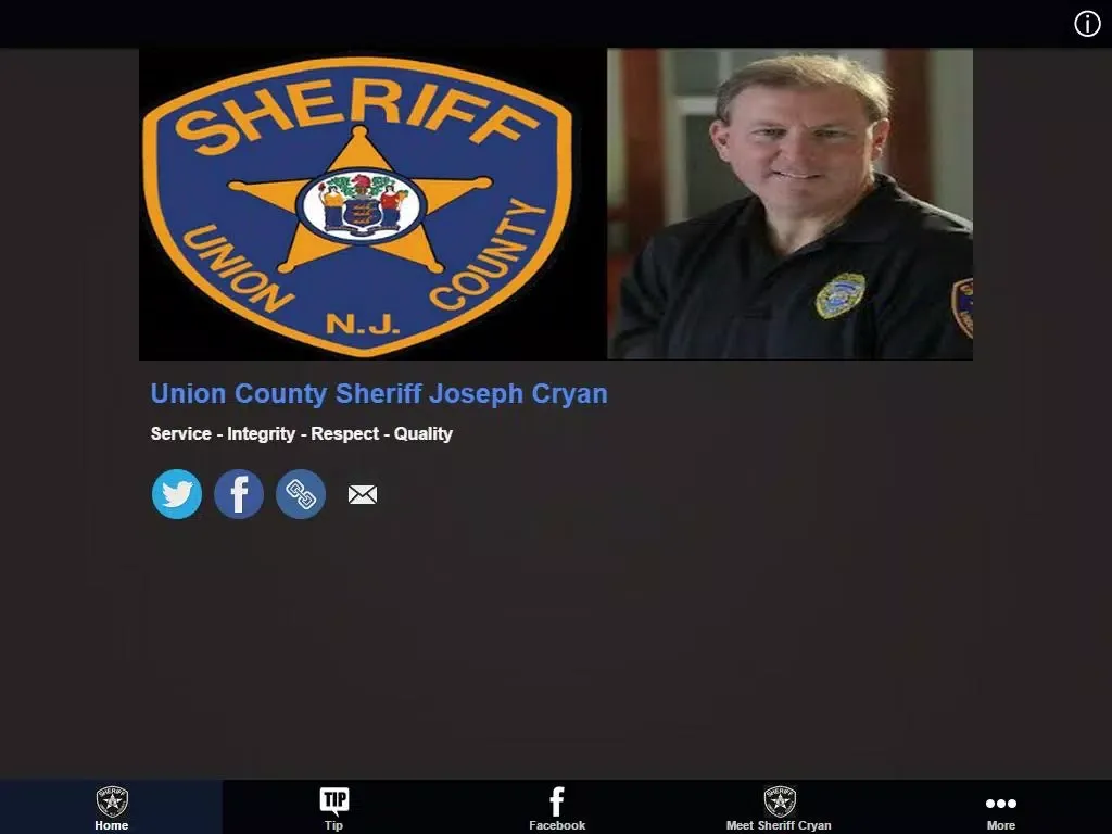 Zrzuty ekranu Union County Sheriff's Office iPad 