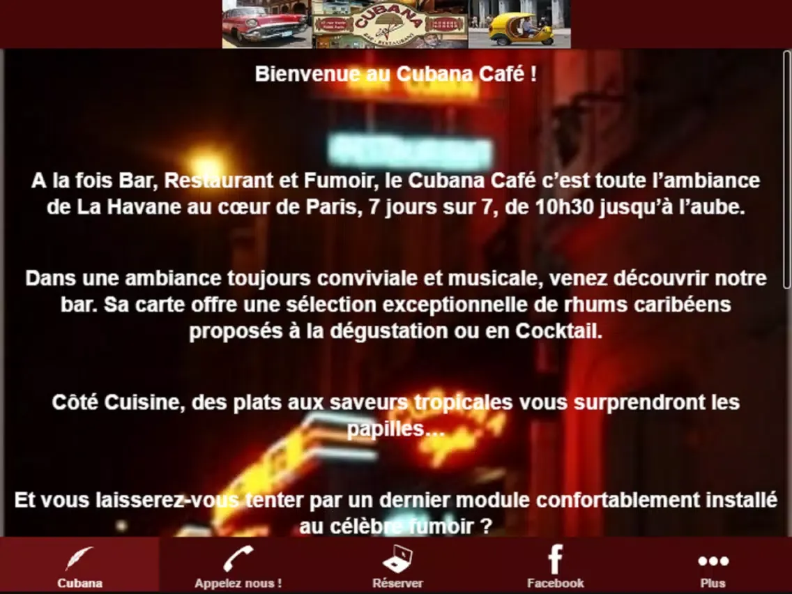 صور Cubana Café app iPad 