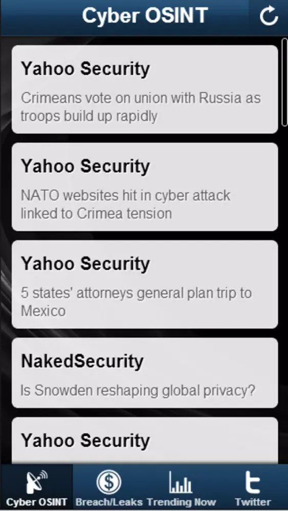 Cyber OSINT Ekran Görüntüleri