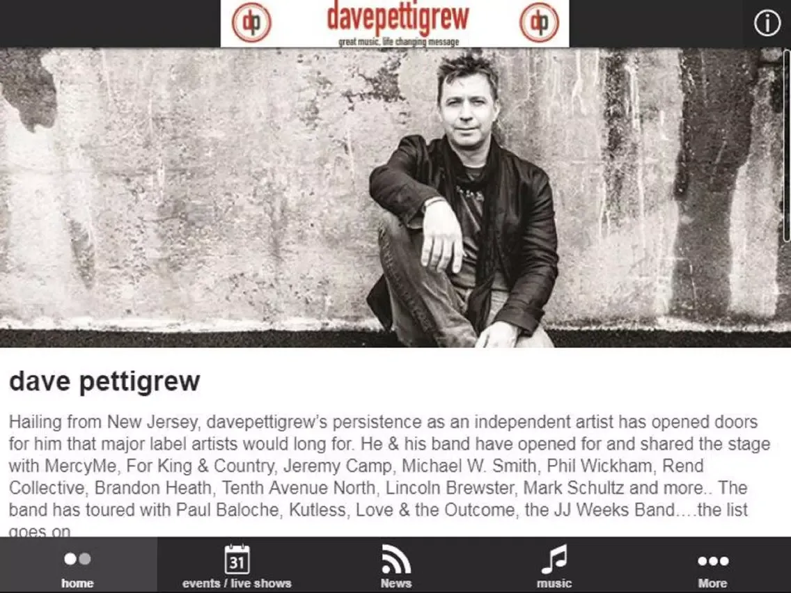 davepettigrew App iPad  Ekran Görüntüleri
