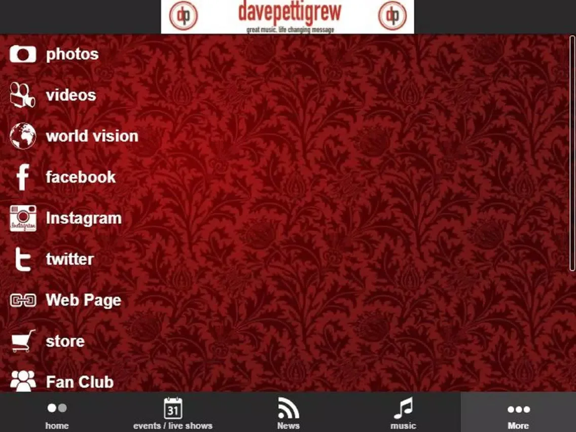 davepettigrew App iPad  Ekran Görüntüleri