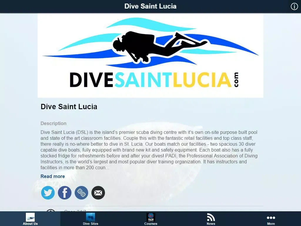 Dive Saint Lucia iPad 应用截图