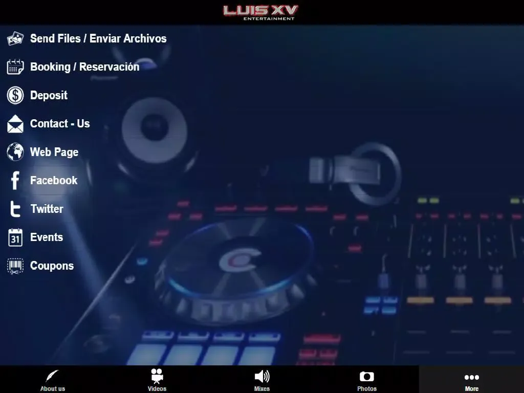 DJ LUIS XV iPad  スクリーンショット
