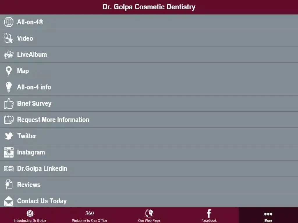 Dr Golpa Cosmetic Dentistry iPad 应用截图