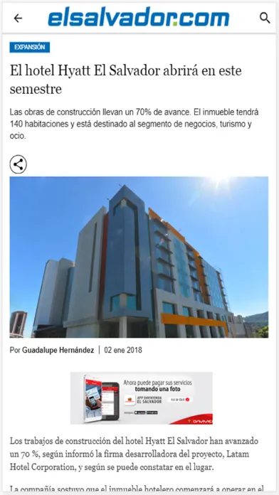 Capturas de pantalla de elsalvador.com