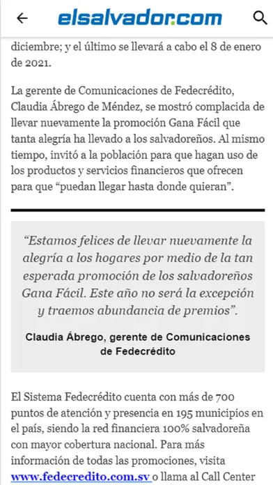 Capturas de pantalla de elsalvador.com