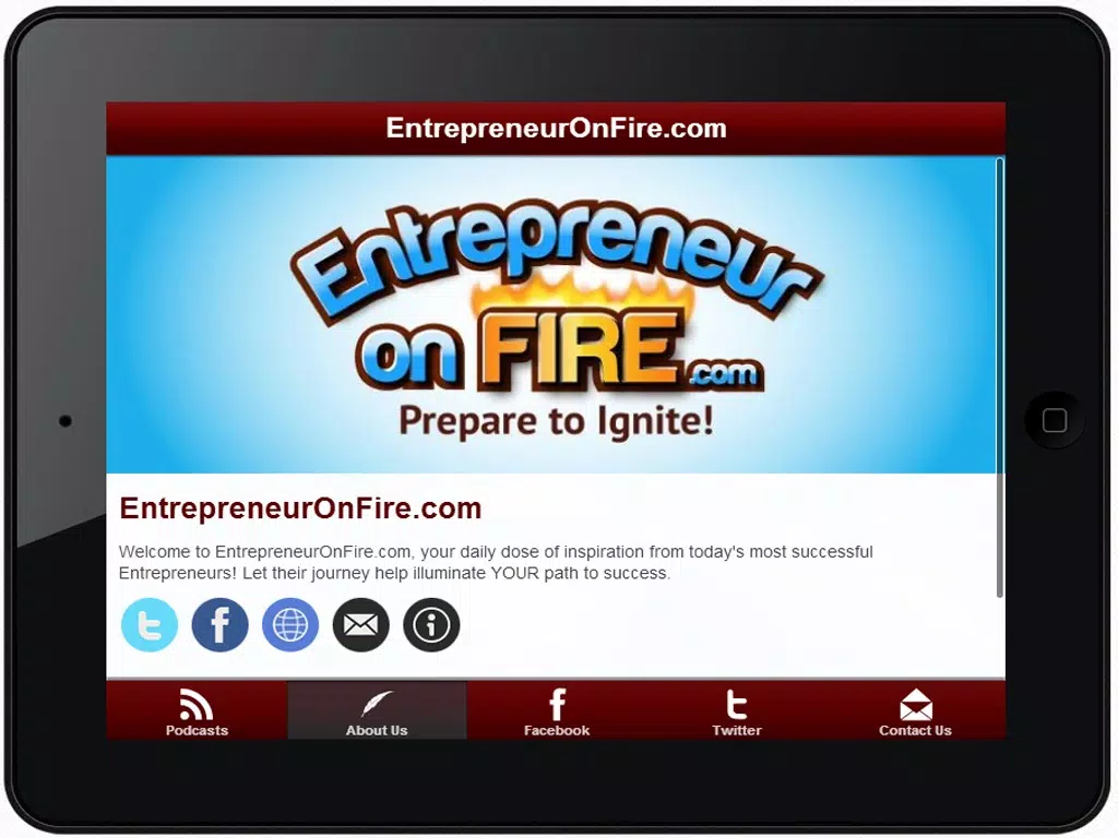 EntrepreneurOnFire.com iPad  स्क्रीनशॉट