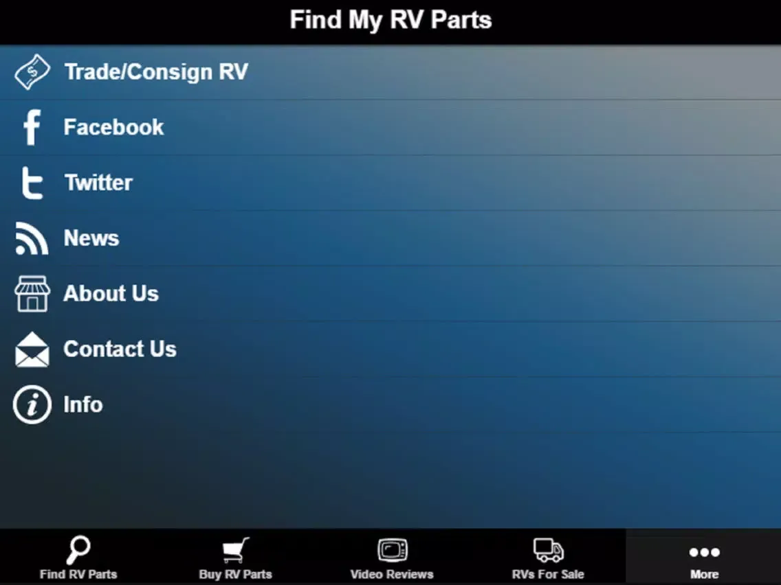 Capturas de pantalla de RV Parts: Find My RV Parts iPad 