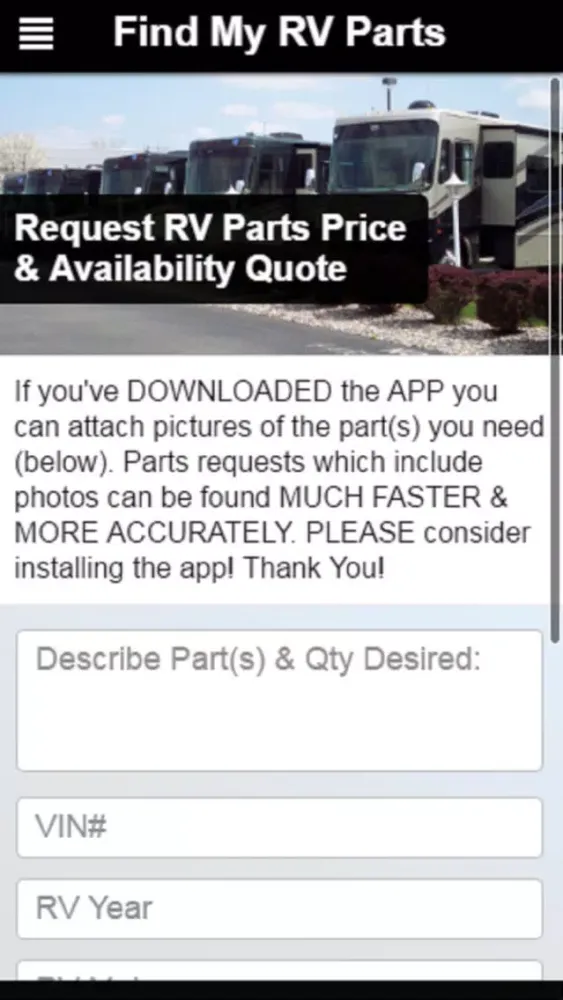 Capturas de pantalla de RV Parts: Find My RV Parts