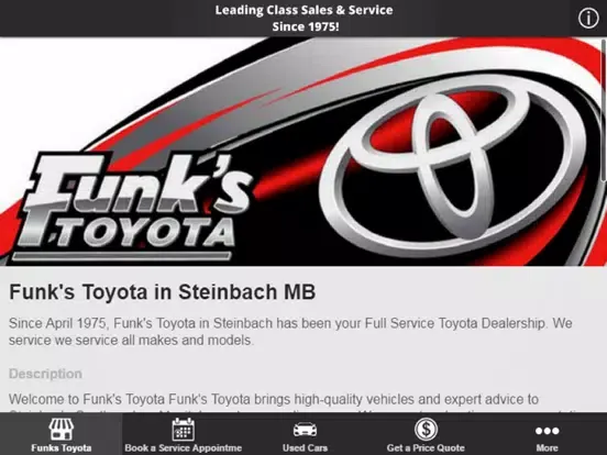 Funks Toyota iPad 应用截图