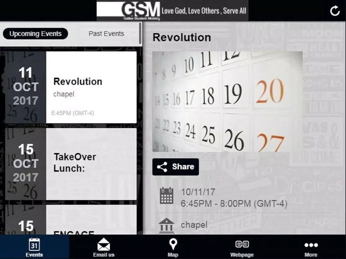 Скриншоты Galilee Student Ministry iPad 
