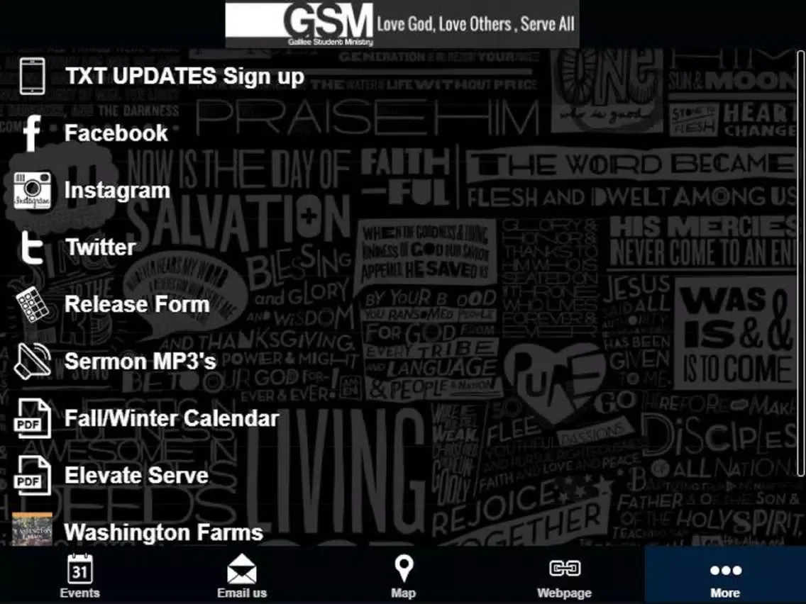Скриншоты Galilee Student Ministry iPad 