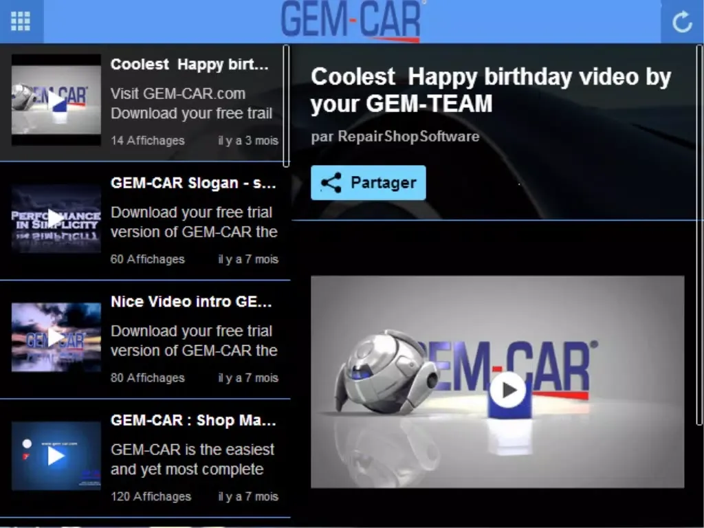 Screenshot di GEM-CAR MOBILE iPad 