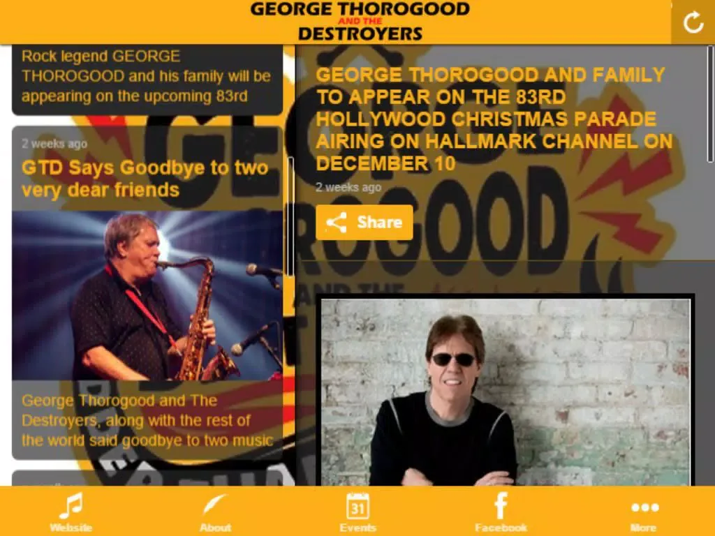 George Thorogood iPad 應用截圖