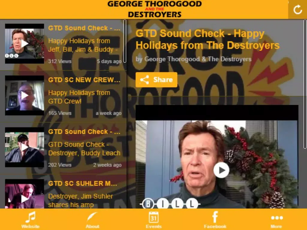 George Thorogood iPad 應用截圖