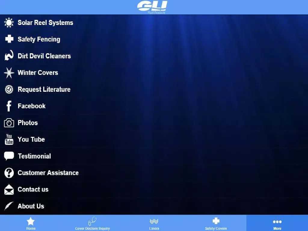 Capturas de pantalla de GLI Pool Products iPad 