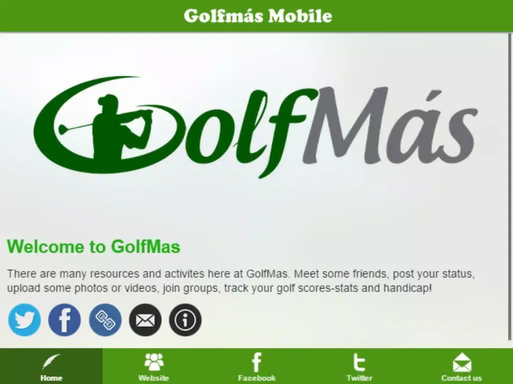 ภาพหน้าจอของ Golfmás iPad 