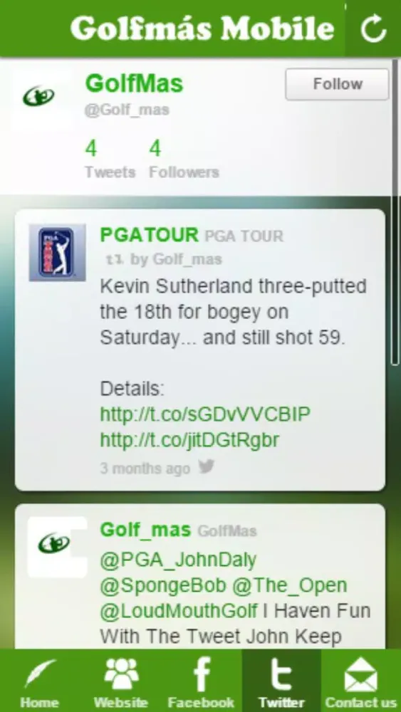 ภาพหน้าจอของ Golfmás
